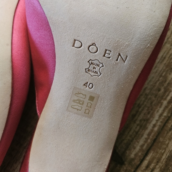 Doen Asher Mule in pink satin, 40 - Picture 11 of 12
